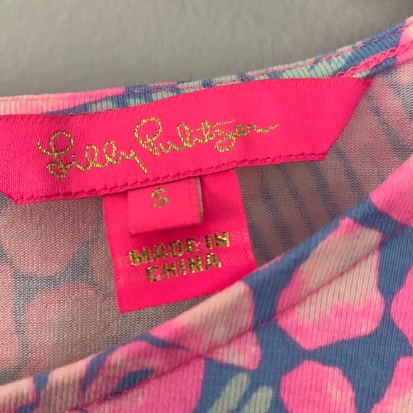 Lilly Pulitzer Small Britton Puff Sleeve Dress in Pink Sorbet - Picture 9 of 14